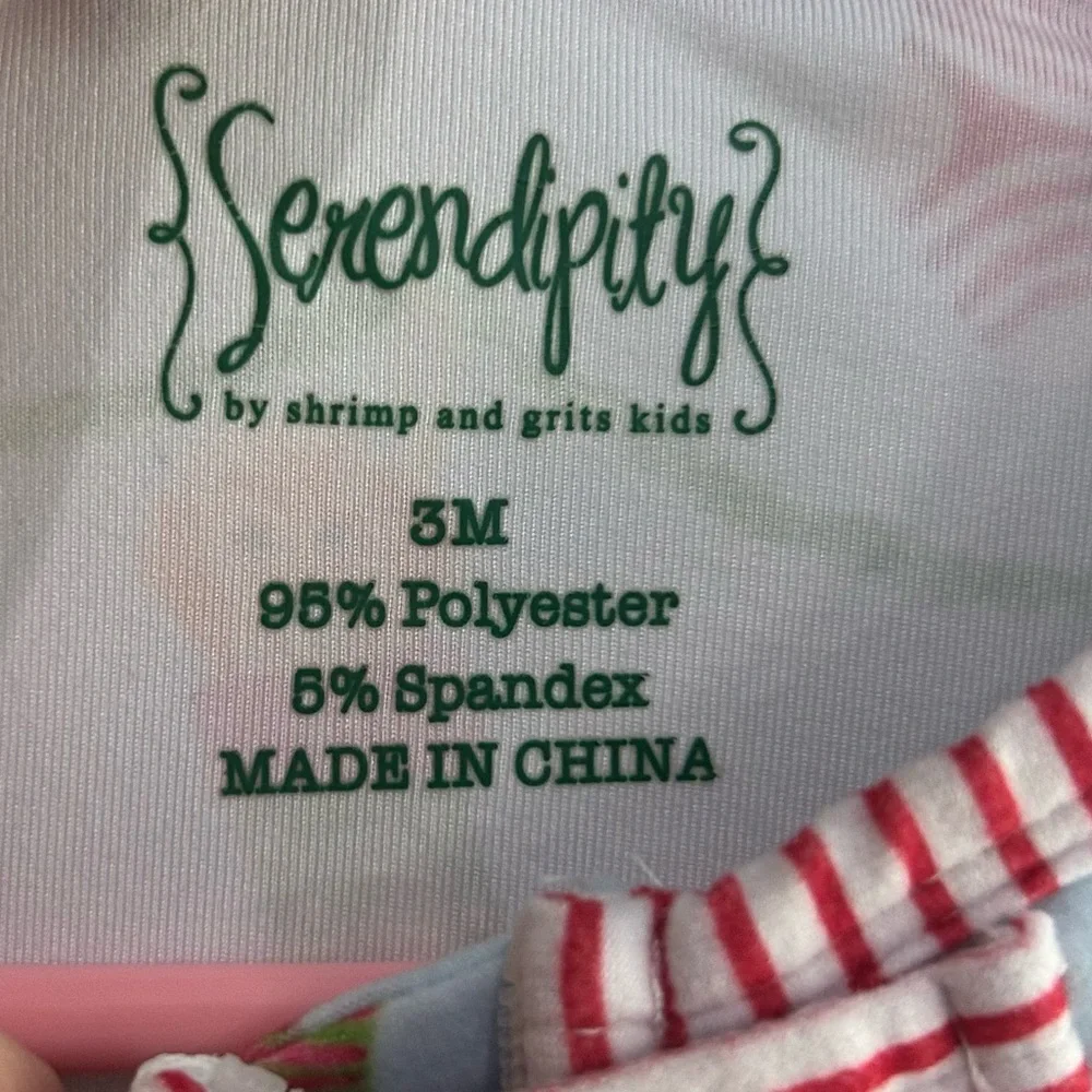 Serendipity by Shrimp and Grits Puppy Christmas Buttflap Pajamas